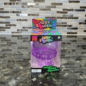 Nee Doh Jelly Squish Purple Kids Toy - Super Solid Squish